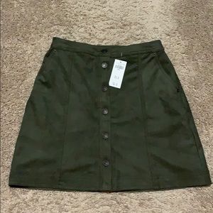 Abercrombie Faux Suede Mini Skirt